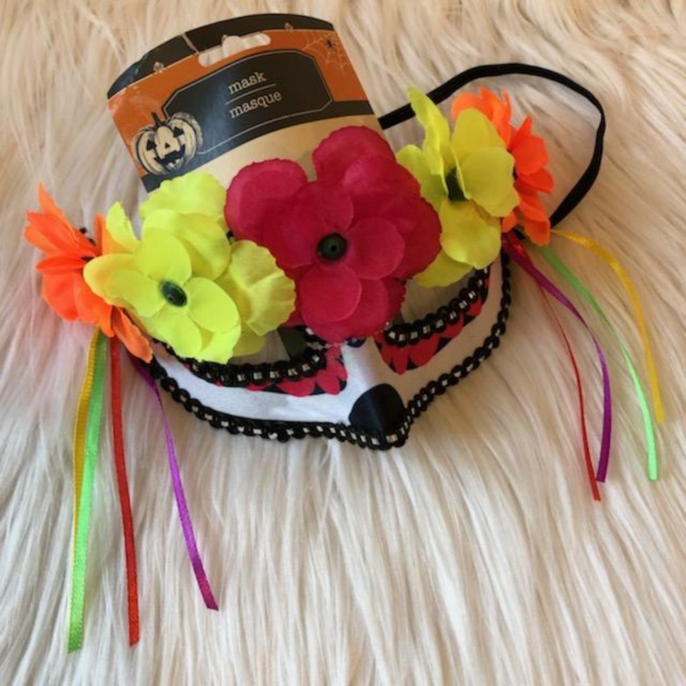 Floral Day of the Dead Mask